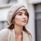 Star Rose Beret (Khaki ) - | Zavonix