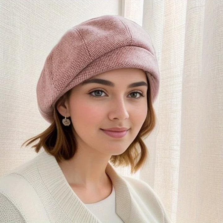 Star Rose Beret (Pink ) - | Zavonix