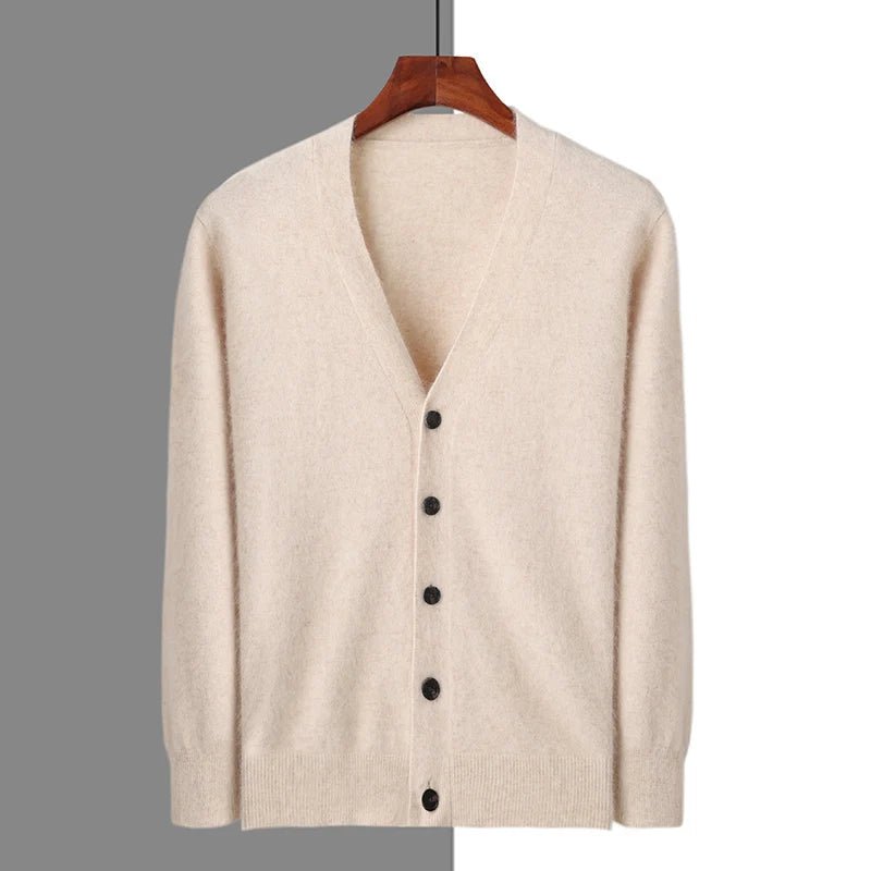 Serenity Cashmere Cardigan (Army Green S) - | Zavonix