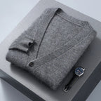 Serenity Cashmere Cardigan (Dark Grey S) - | Zavonix