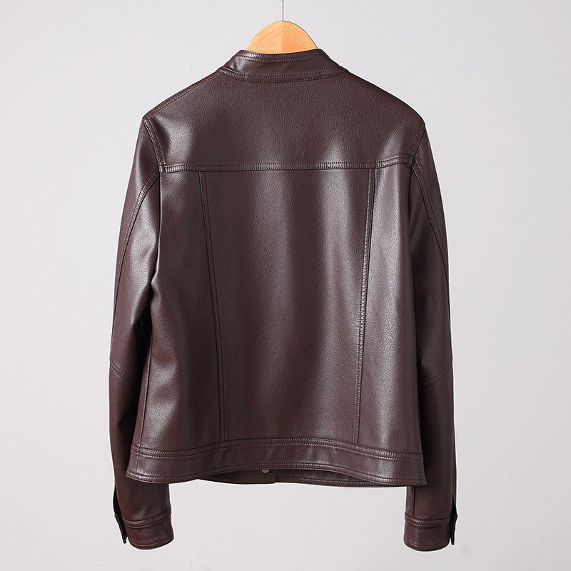 SHARON LEATHER JACKET (Black XS) - | Zavonix