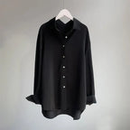 Silk - Infused Blouse™ — Feel Unstoppable Confidence in Featherlight Luxury (Black XS) - | Zavonix