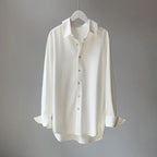 Silk - Infused Blouse™ — Feel Unstoppable Confidence in Featherlight Luxury (White XS) - | Zavonix