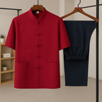 Silkblend Bamboo Ensemble (Red XS) - | Zavonix