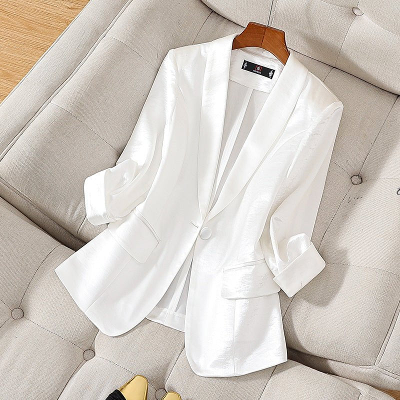 SilkPower Blazer™ — Own Every Room with Unstoppable Confidence and Glow - Zavonix