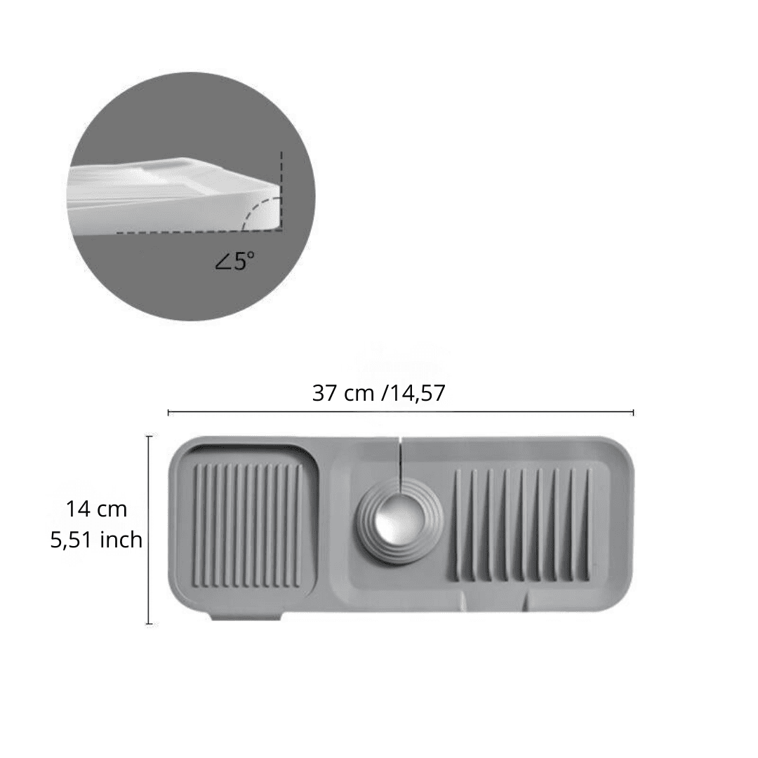 Silo Dish Drying Mat | Soft Silicone, Self-Draining Design