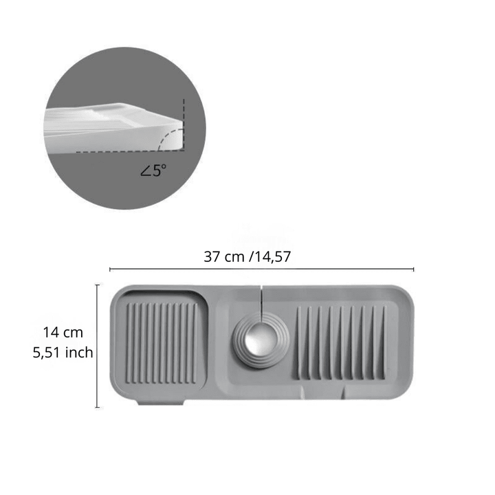 Silo Dish Drying Mat | Soft Silicone, Self-Draining Design