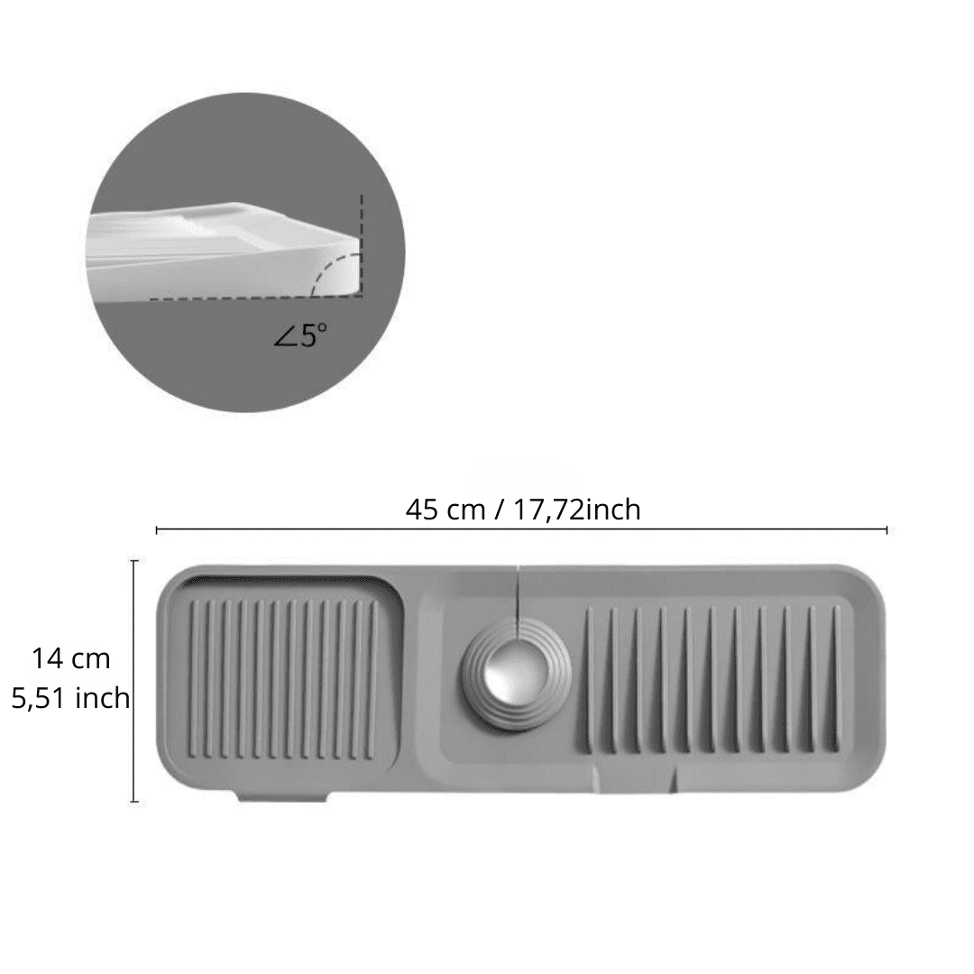 Silo Dish Drying Mat | Soft Silicone, Self-Draining Design