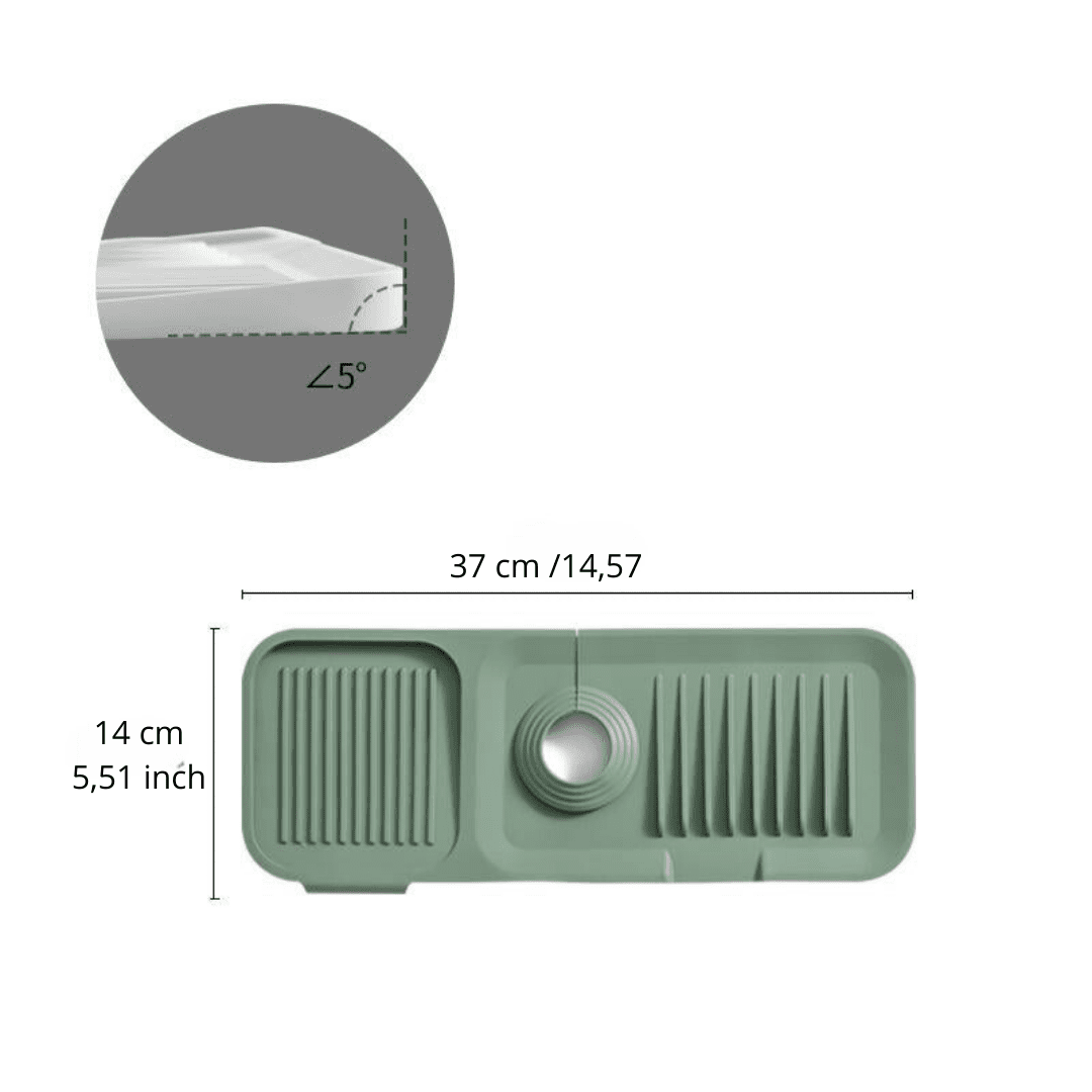 Silo Dish Drying Mat | Soft Silicone, Self-Draining Design