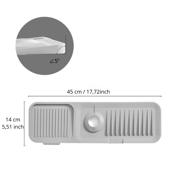 Silo Dish Drying Mat | Soft Silicone, Self-Draining Design