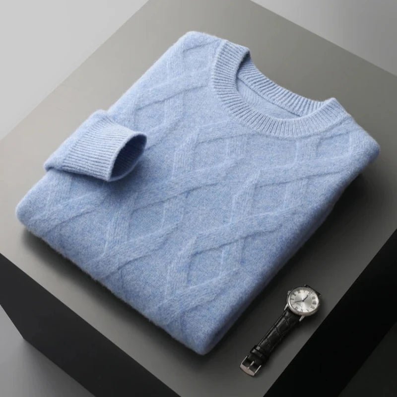 Silvanon — Merino Wool Sweater for Warmth and Comfort (Sky Blue S) - | Zavonix