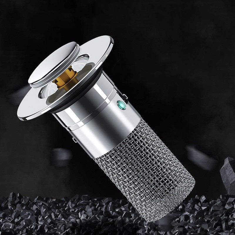 Sink Drain Stopper | Pop-Up Press Bounce | Stainless Steel Hair Catcher