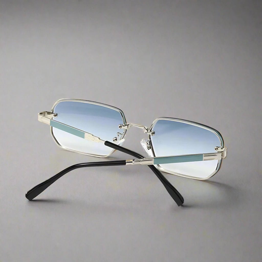 Skyline Rectangular Sunglasses (Gold ) - Sunglasses | Zavonix