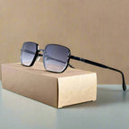 Skyline Rectangular Sunglasses (Gold ) - Sunglasses | Zavonix