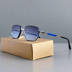 Skyline Rectangular Sunglasses (Green ) - Sunglasses | Zavonix