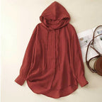 SkyVeil Linen™ — Feel Weightless Confidence Wrapped in Breathable Luxury (Red XS) - | Zavonix
