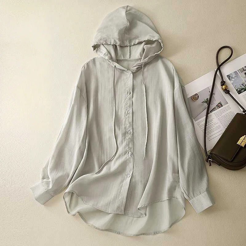 SkyVeil Linen™ — Feel Weightless Confidence Wrapped in Breathable Luxury (Beige XS) - | Zavonix