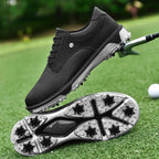 StridePro™ Leather Golf Shoes (Black 6) - | Zavonix