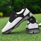 StridePro™ Leather Golf Shoes (Black 6) - | Zavonix