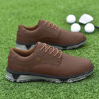 StridePro™ Leather Golf Shoes (Brown 6) - | Zavonix