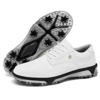 StridePro™ Leather Golf Shoes (Brown 6) - | Zavonix