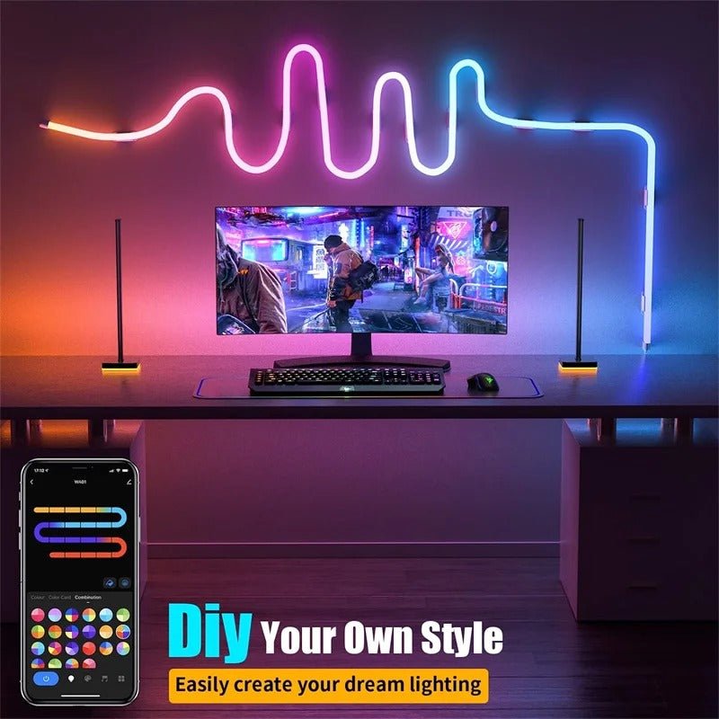 Sleek LED Strip Lights | Flexible, Waterproof, Music-Responsive