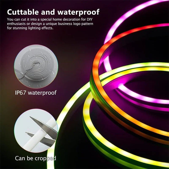 Sleek LED Strip Lights | Flexible, Waterproof, Music-Responsive