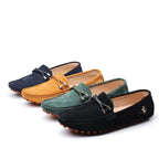 SuedeLux™ Leather Loafers (Black 6) - | Zavonix