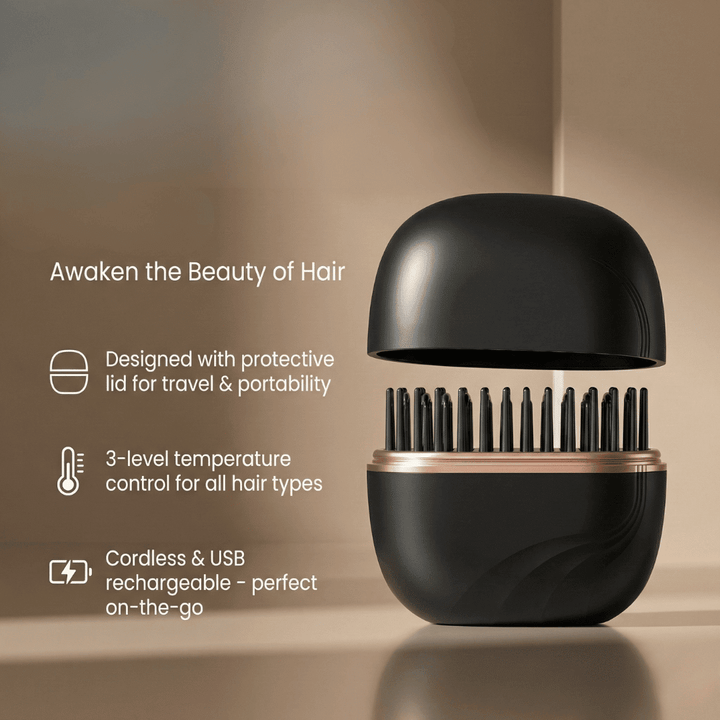 SleekMaster™ — Command Head-Turning Shine and Banish Frizz Anywhere, Anytime