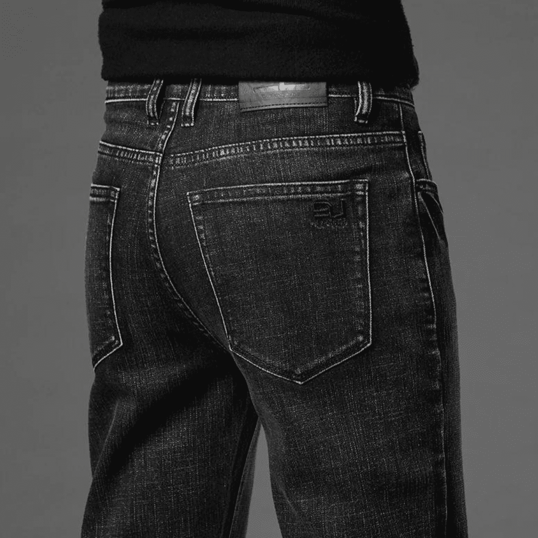 Slim Fit Jeans (Black XS (28 US)) - | Zavonix