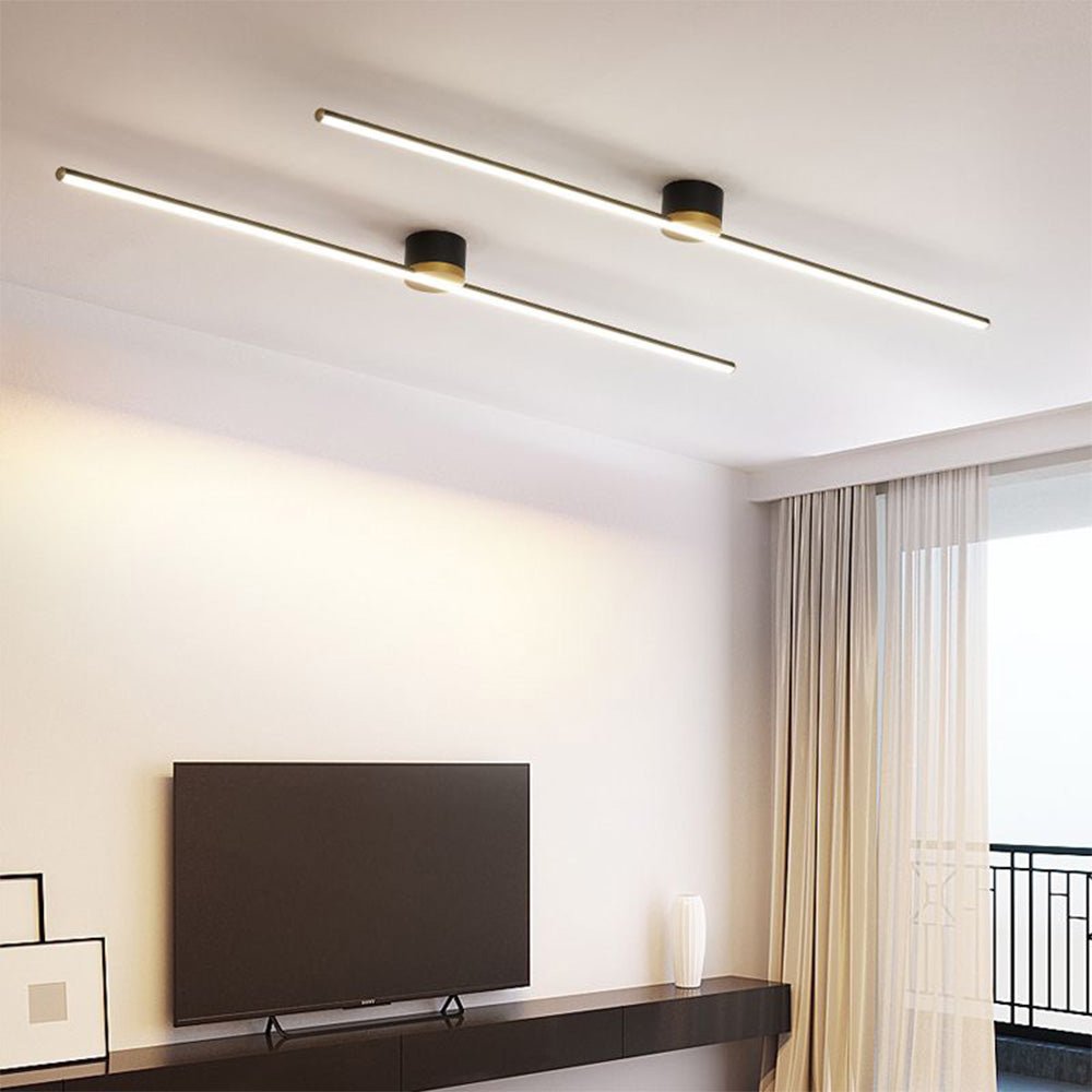 Slim Modern LED Ceiling Light Fixture for Contemporary Spaces – Flush Mount Design 0