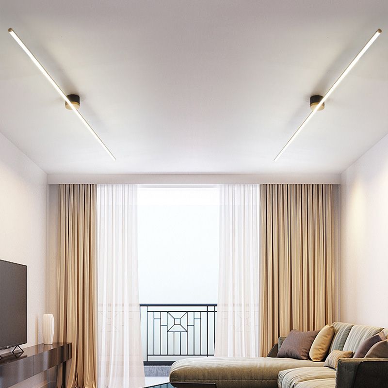 Slim Modern LED Ceiling Light Fixture for Contemporary Spaces – Flush Mount Design 3