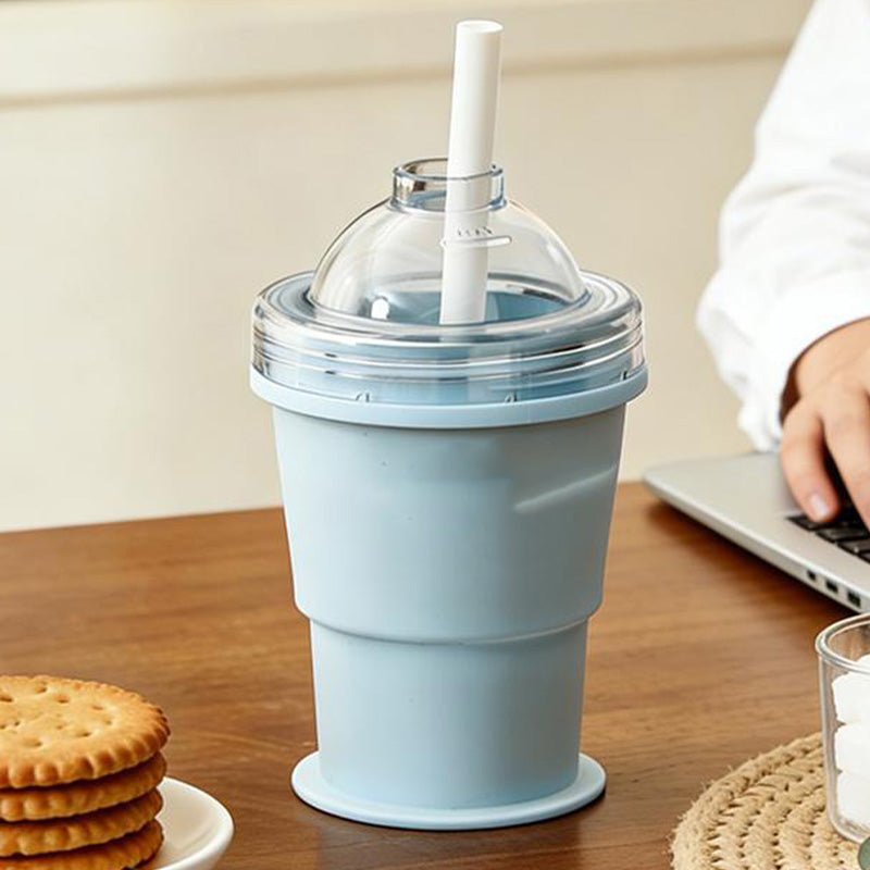 Snapsip Collapsible Silicone Cup Straw Ice Mold Product Image 01
