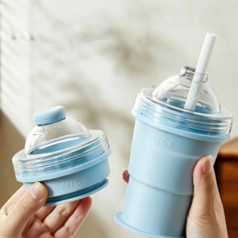 Snapsip Collapsible Silicone Cup Straw Ice Mold Product Image 07