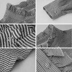 Sofia Bellara Frill Edge Shirt with Ruffle Trim (Gray S) - Women long sleeve shirt | Zavonix