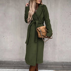 Sofia Classic Belted Coat (Brown S) - | Zavonix