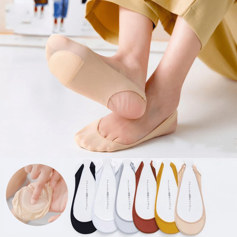 Softstep No Show Cooling Socks Anti Slip Heel Grips Product Image 01