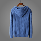 SOL™ CASHMERE SWEATER HOODIE (Blue XS) - | Zavonix