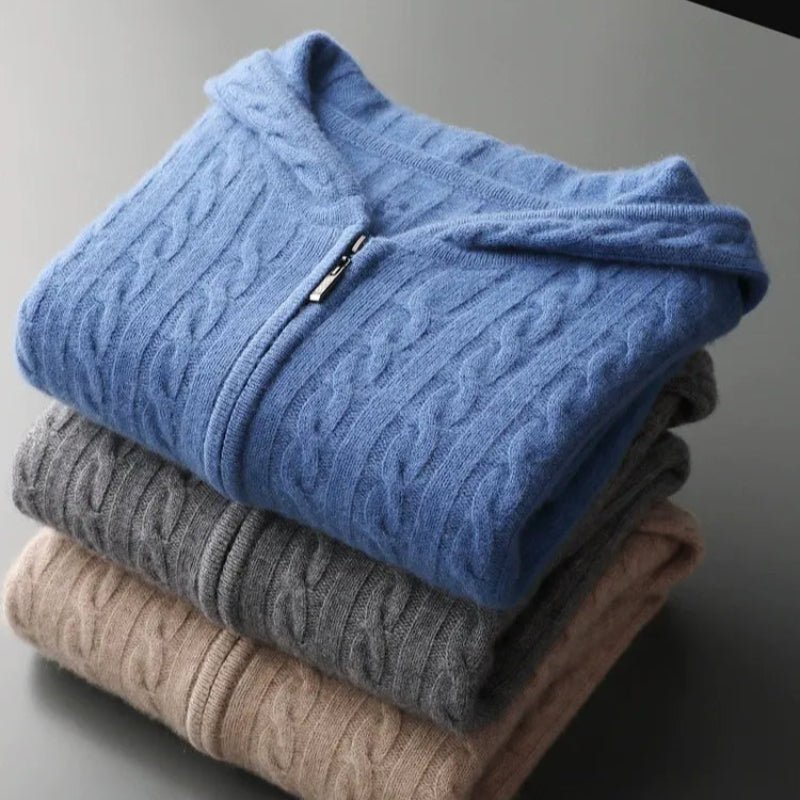 SOL™ CASHMERE SWEATER HOODIE (Gray XS) - | Zavonix