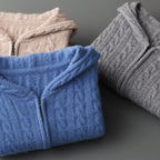 SOL™ CASHMERE SWEATER HOODIE (Gray XS) - | Zavonix