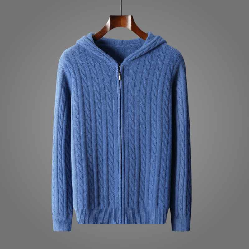 SOL™ CASHMERE SWEATER HOODIE (Gray XS) - | Zavonix