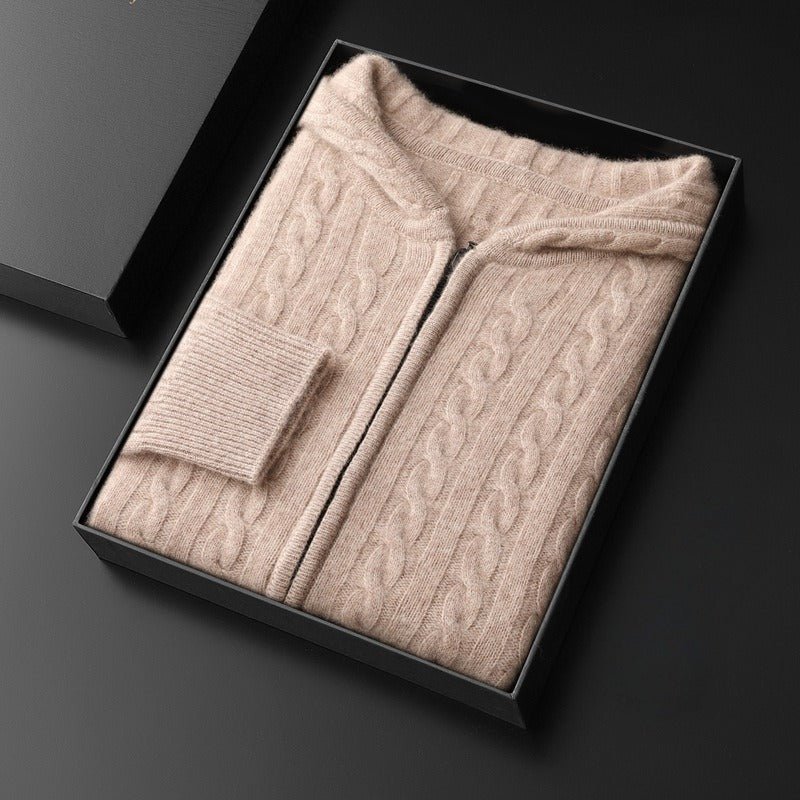 SOL™ CASHMERE SWEATER HOODIE (Gray XS) - | Zavonix