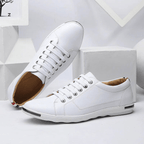 Stepila — Memory Foam Casual Sneakers with Water - Resistant Finish (White 6) - | Zavonix