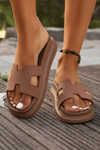 SolaraStep™ Sandals — Elevated Comfort Meets Summer Breeze (Brown 5.5) - Slippers | Zavonix