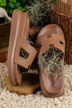 SolaraStep™ Sandals — Elevated Comfort Meets Summer Breeze (Brown 5.5) - Slippers | Zavonix