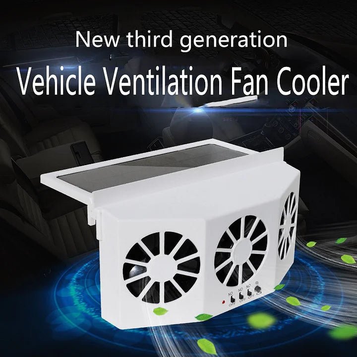 Solar Car Window Vent Fan Product Image 01