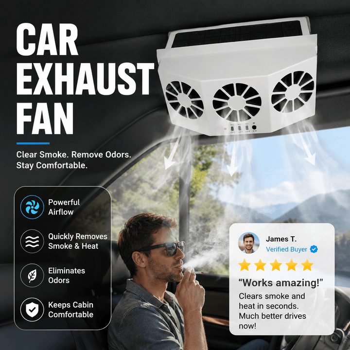 Solar Car Window Vent Fan Product Image 05