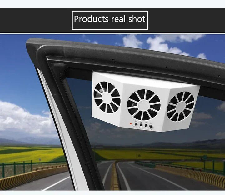 Solar Car Window Vent Fan Product Image 09