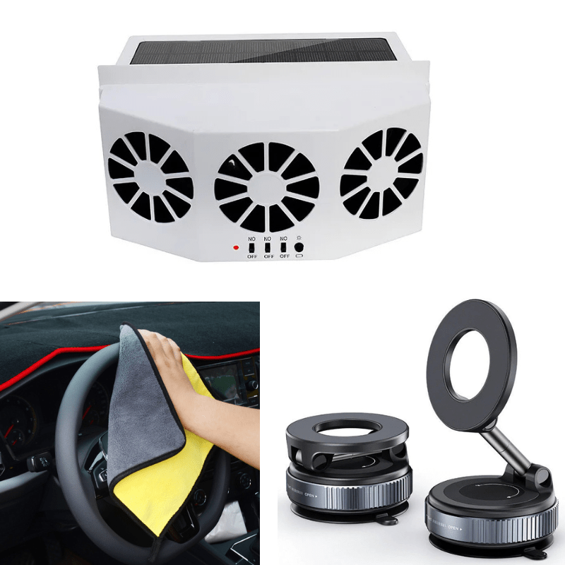 Solar Car Window Vent Fan Product Image 10