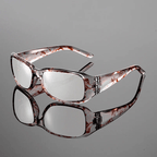 Solara Mosaic Sunglasses — Bold Artistic Shades with Rhinestone Accents (White ) - | Zavonix